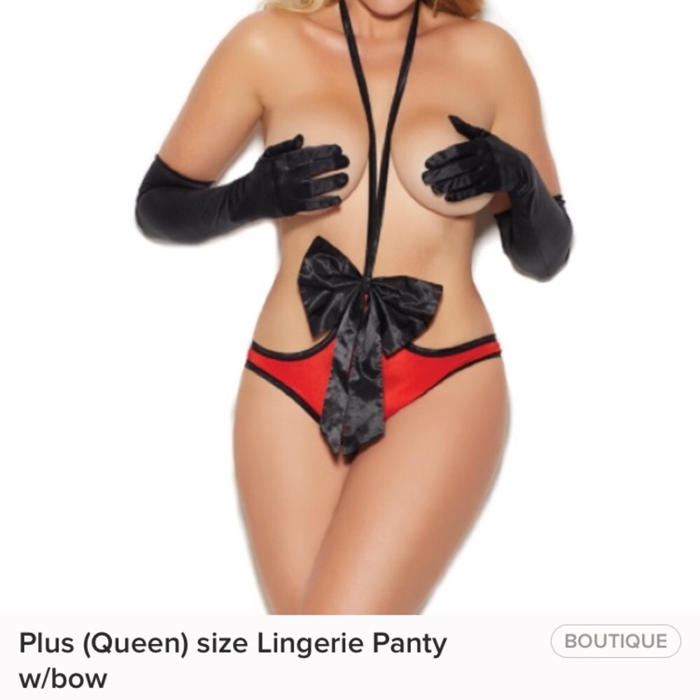 Plus size panty with bow- NWT